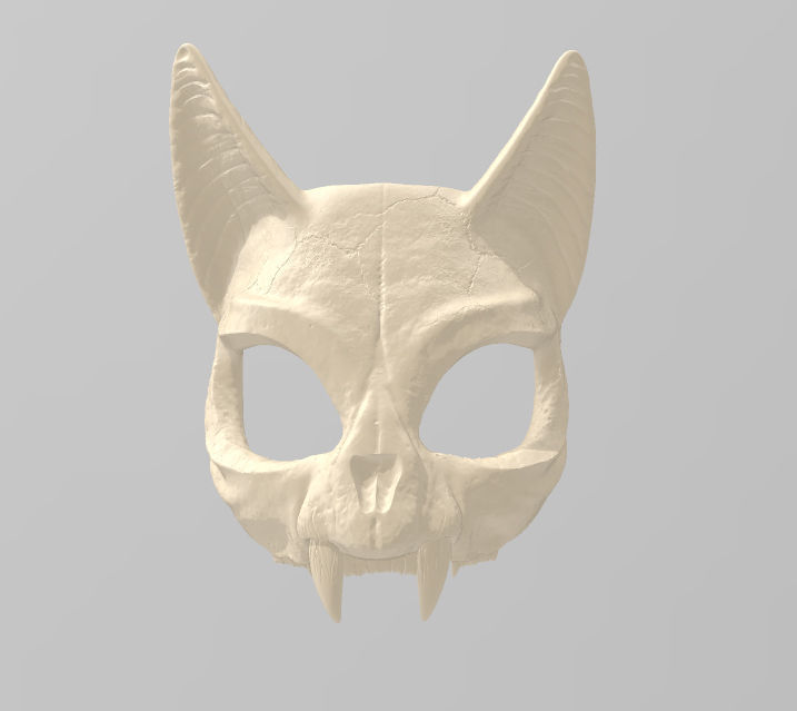Bastet inspired Mask 3D print model 3D print model_1