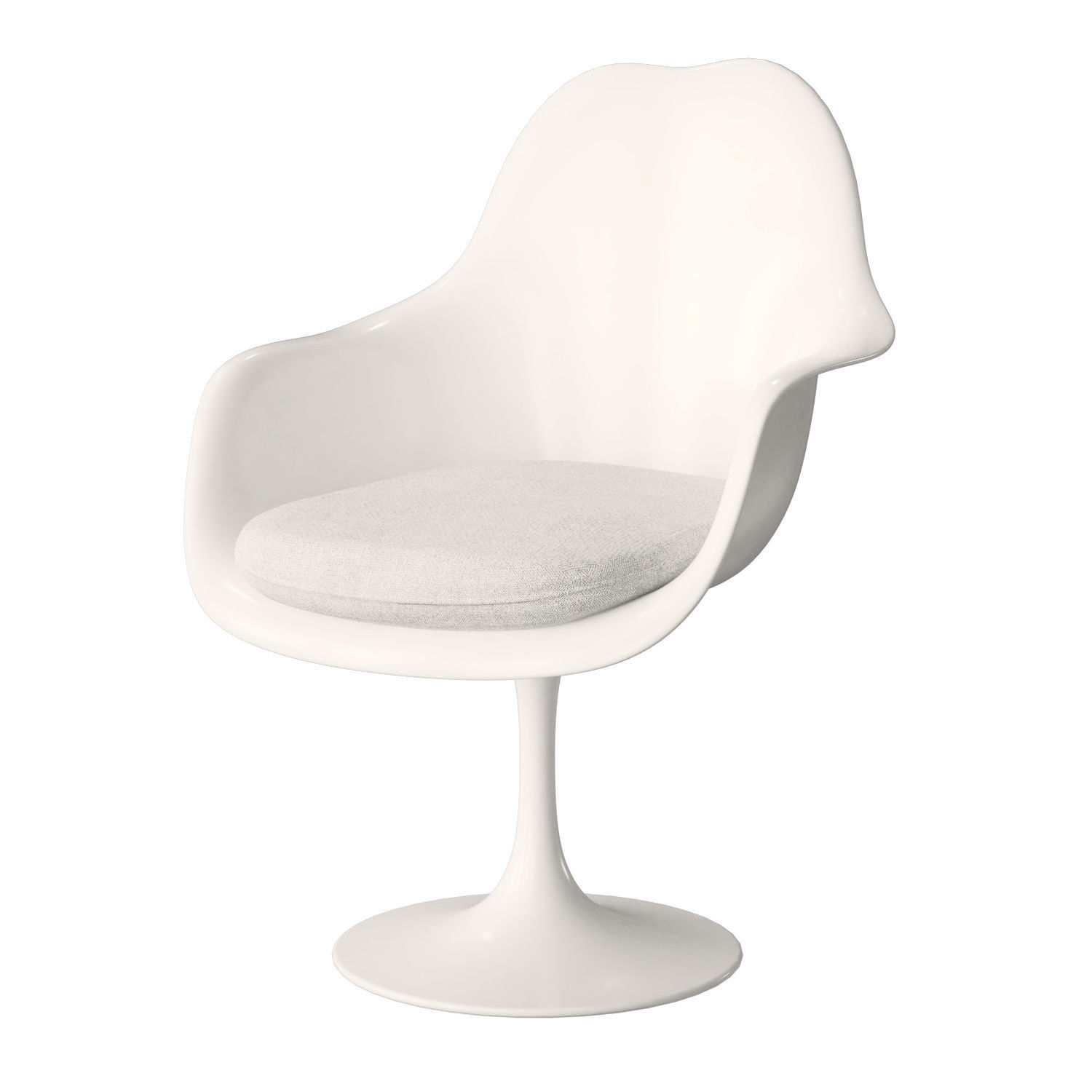 Knoll Tulip Chair Armless 3D model_5