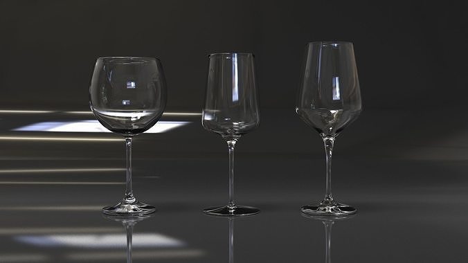 Wine glass 3D model