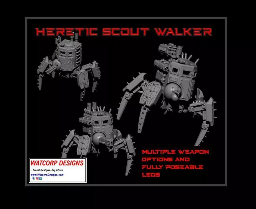 Heretic Scout Stalker 3D print model_0