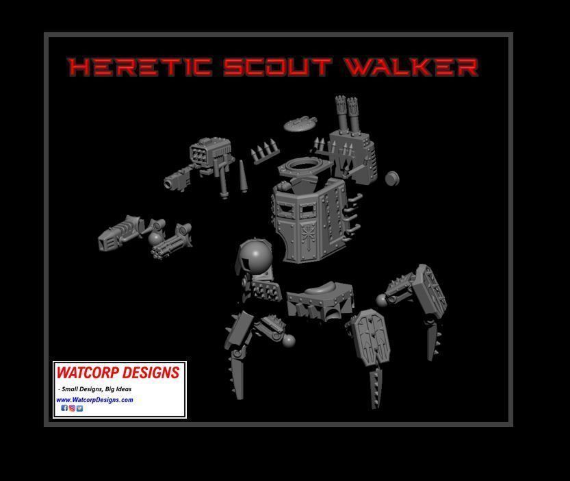 Heretic Scout Stalker 3D print model_2