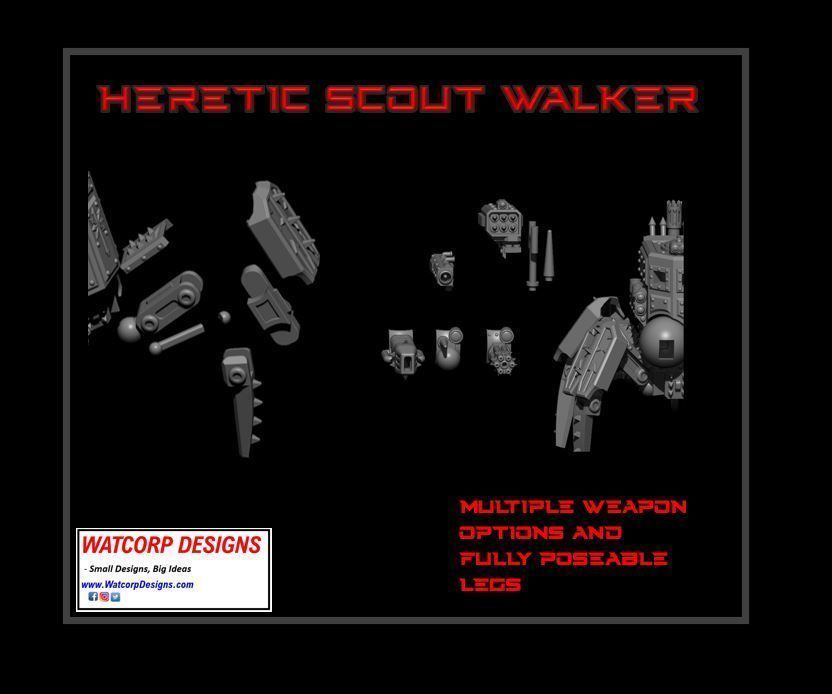 Heretic Scout Stalker 3D print model_1