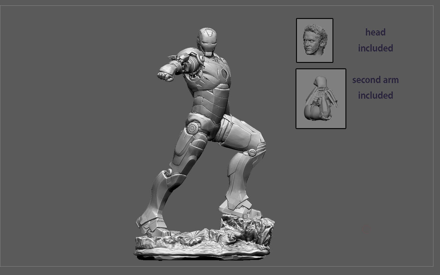 IRONMAN MK3 AVENGERS MODEL MCU TONY STARK STATUE 3D print model_2