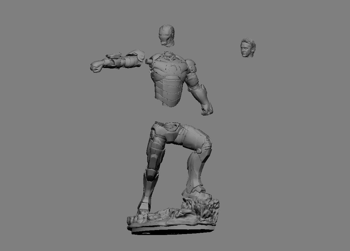 IRONMAN MK3 AVENGERS MODEL MCU TONY STARK STATUE 3D print model_6