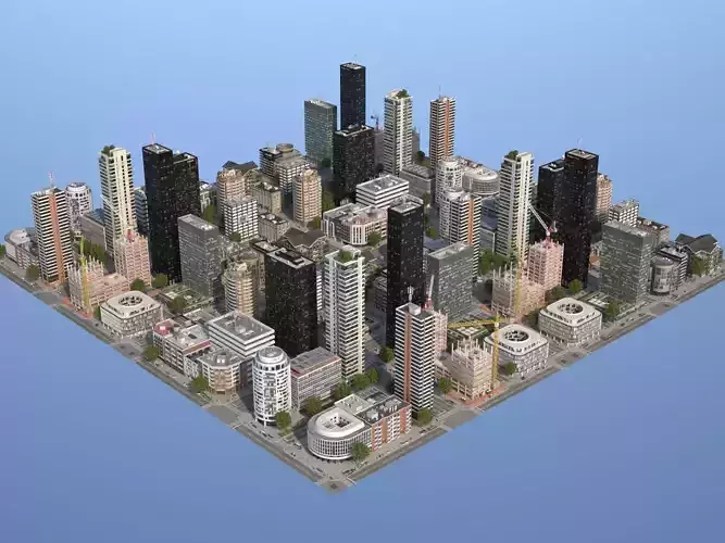 City KC9 Low-poly 3D model