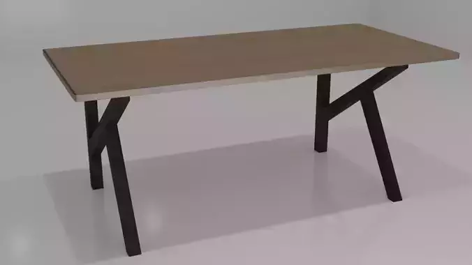 DESKTOP Computer Custom Made TABLE LOW POLY TEXTURED 