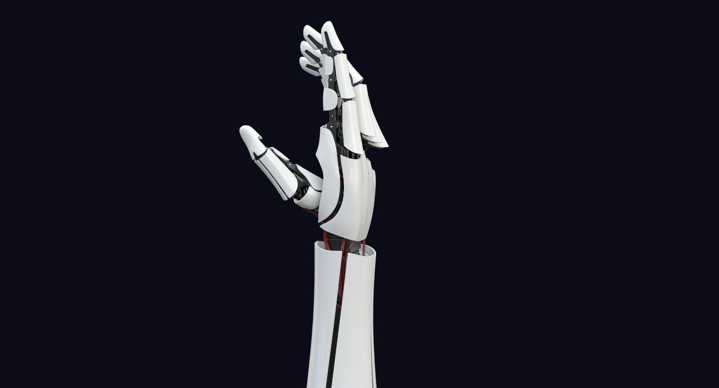 3D Robot Arm  3 Animations 3D model_10