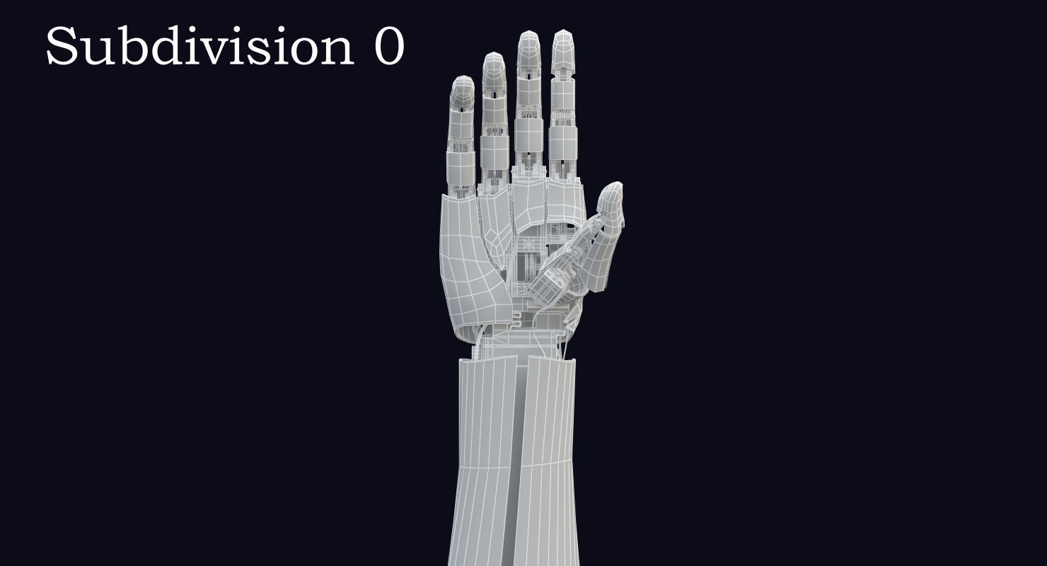 3D Robot Arm  3 Animations 3D model_23