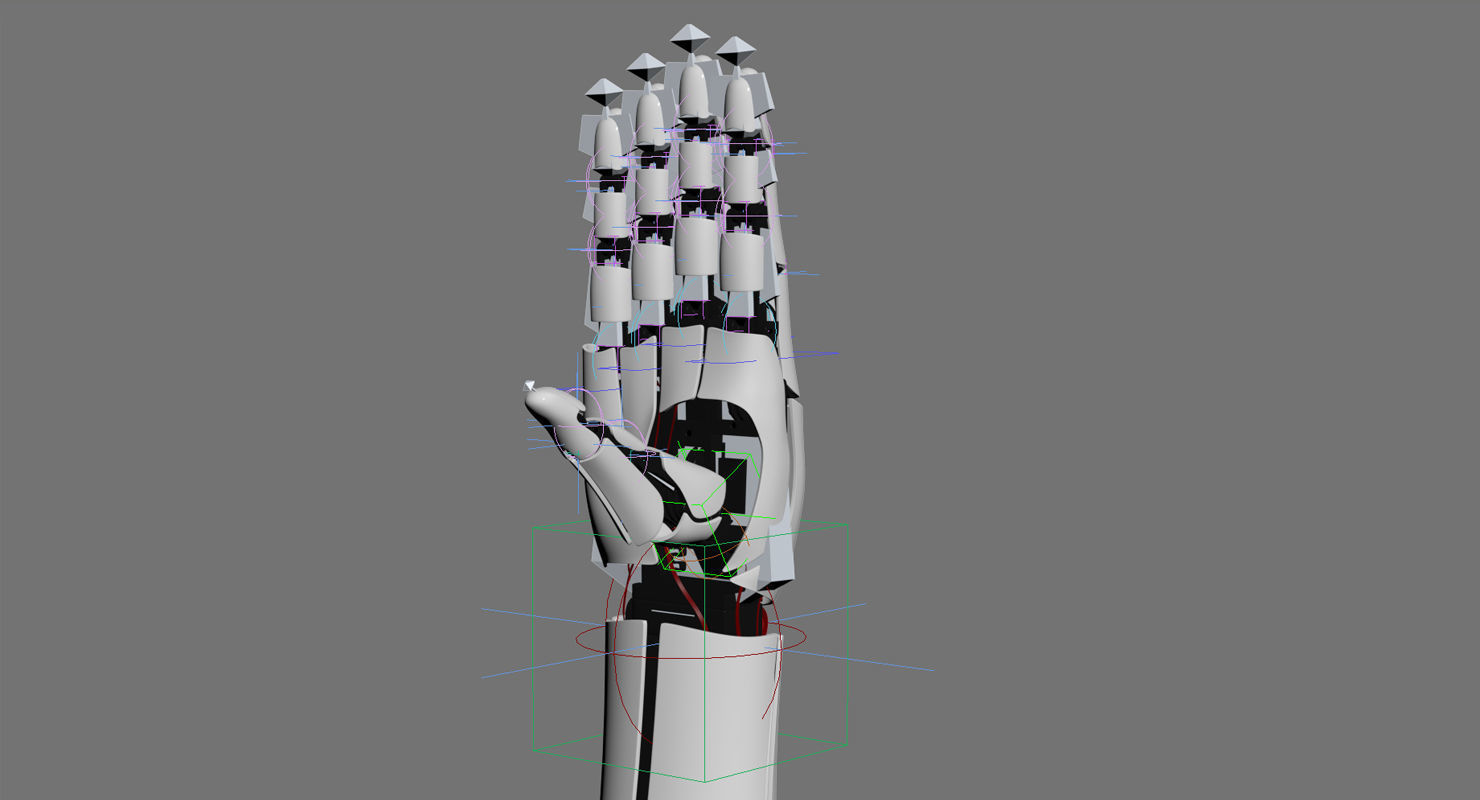 3D Robot Arm  3 Animations 3D model_27
