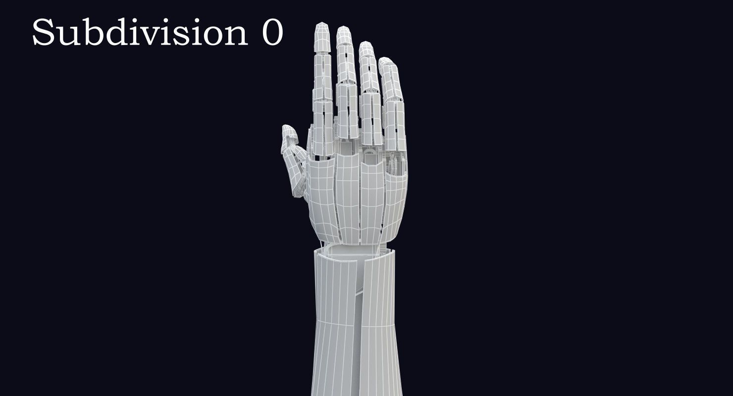 3D Robot Arm  3 Animations 3D model_25