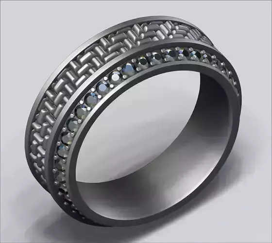 Textured ring 01 - 3 Sizes -