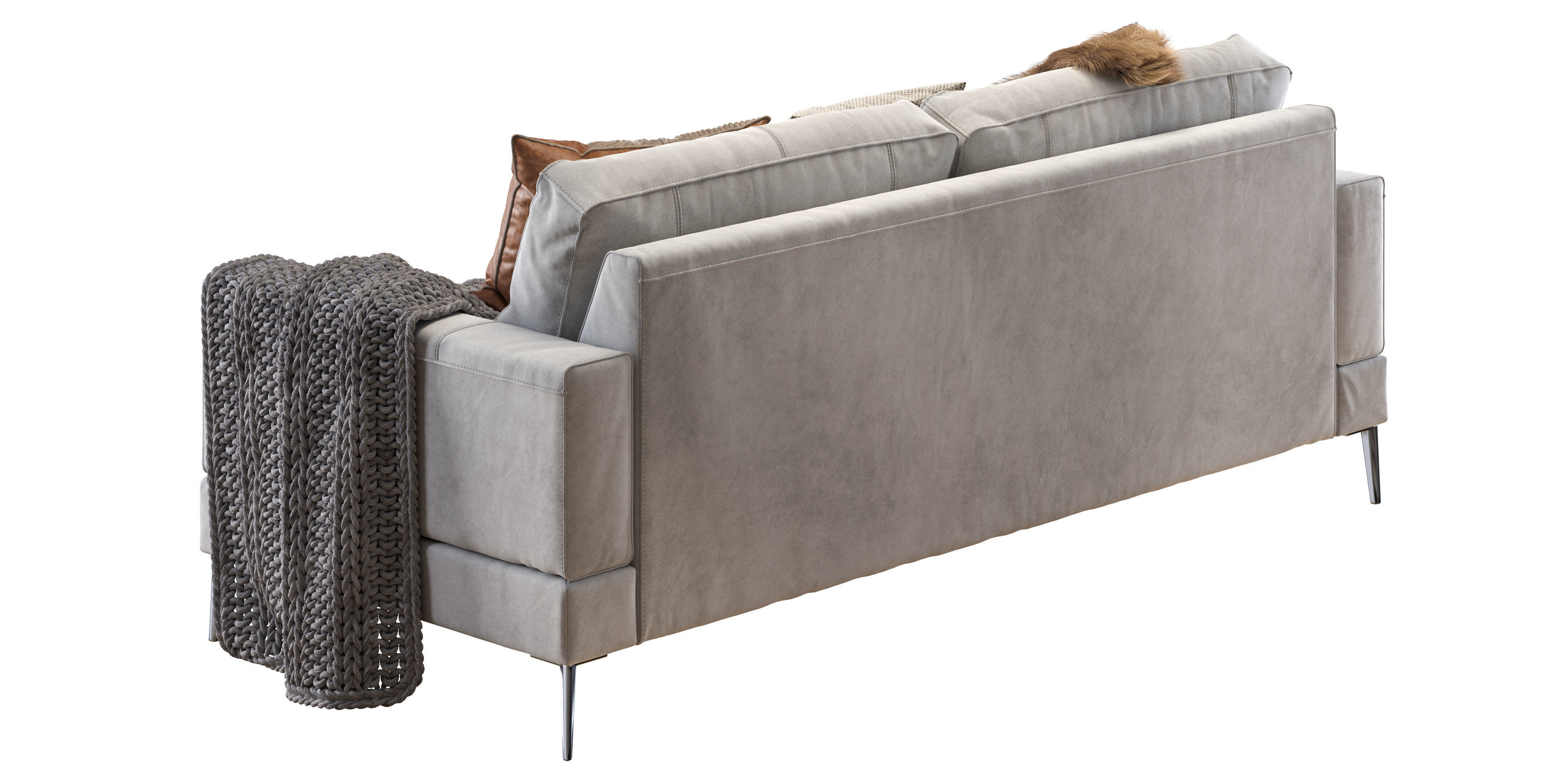 Capri sofa 210 cm 3D model_4