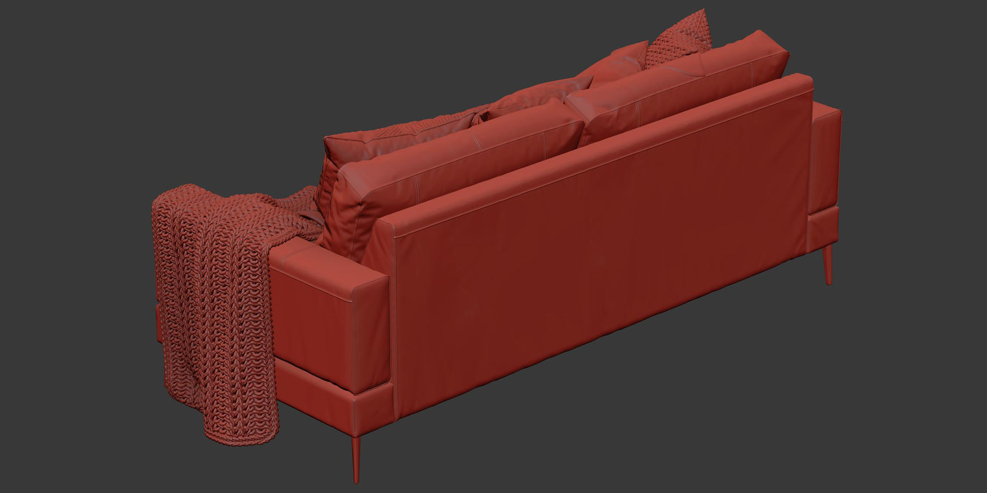Capri sofa 210 cm 3D model_16