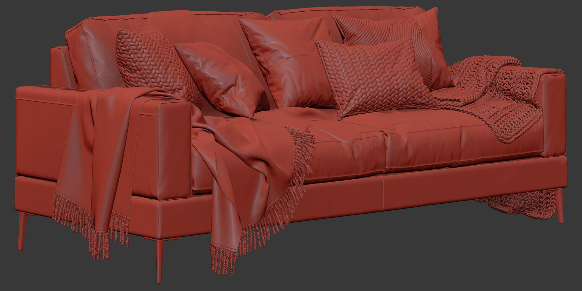 Capri sofa 210 cm 3D model_13