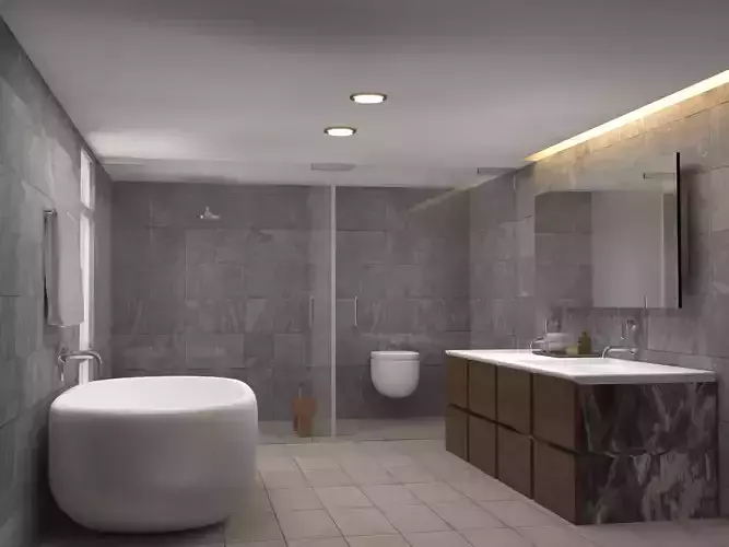 3D Interior Concept Render - Bathroom