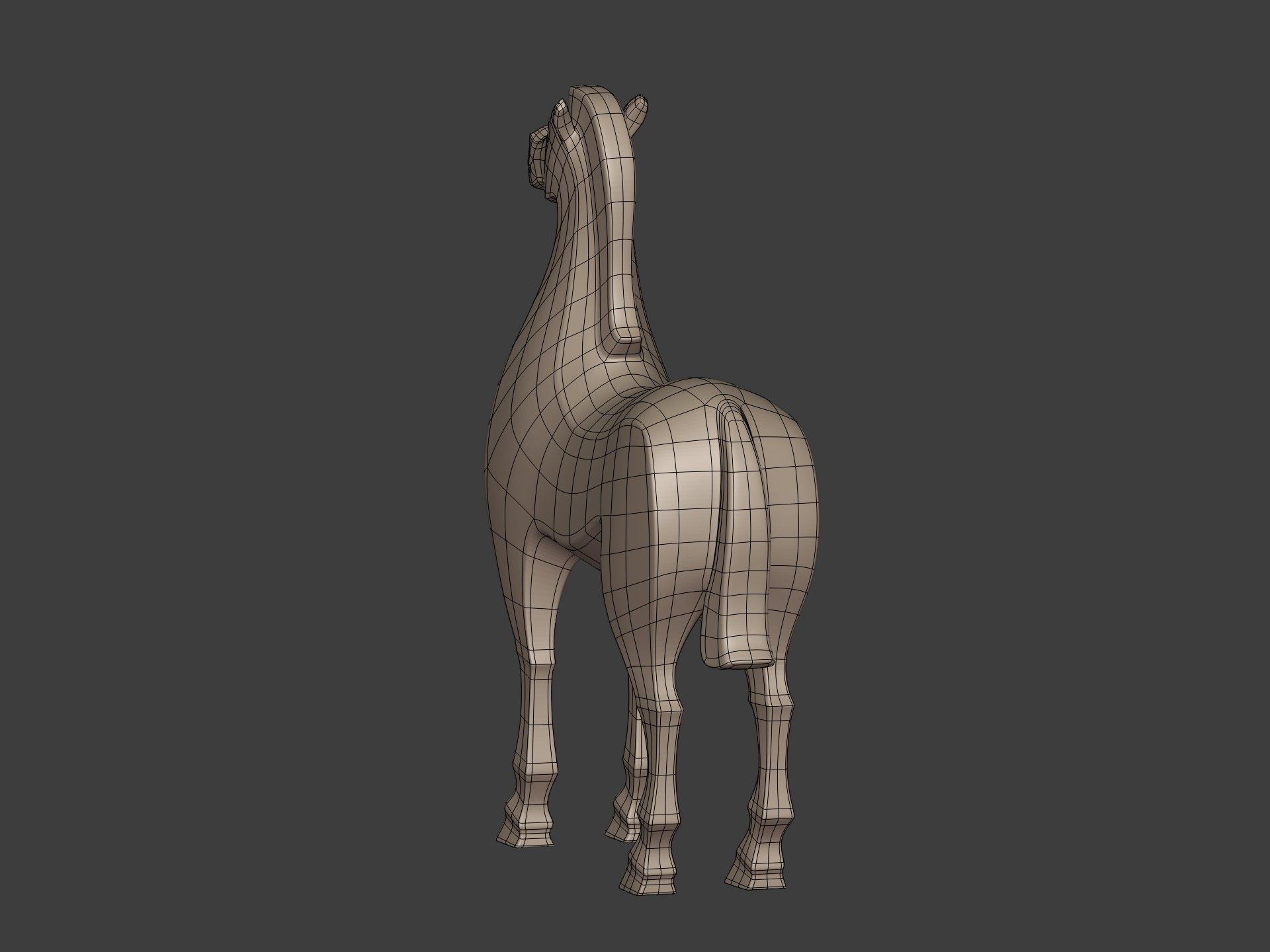 Abstract Horse Statue - Figurine -- Ready for 3D Printing 3D print model_11