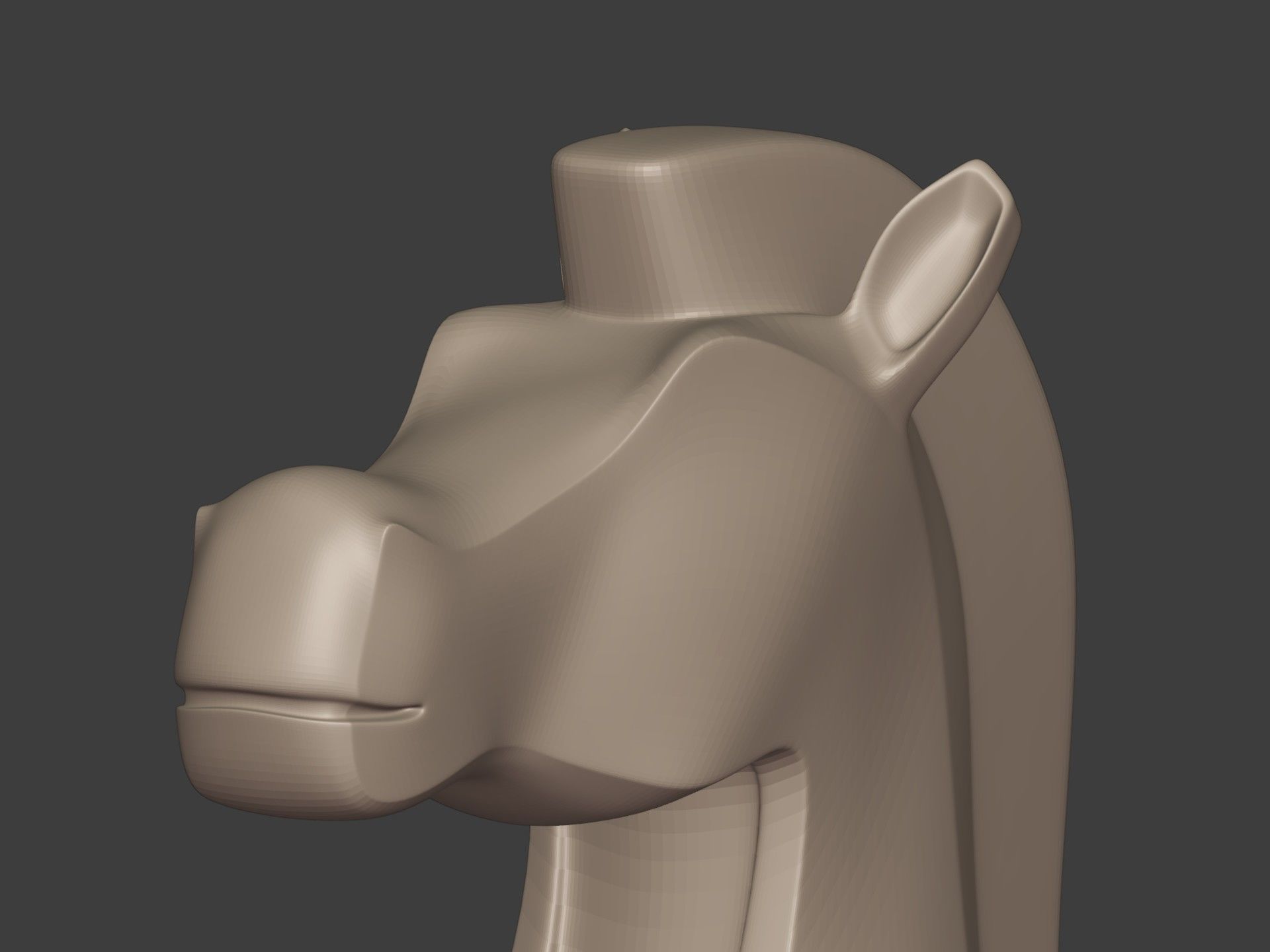 Abstract Horse Statue - Figurine -- Ready for 3D Printing 3D print model_16