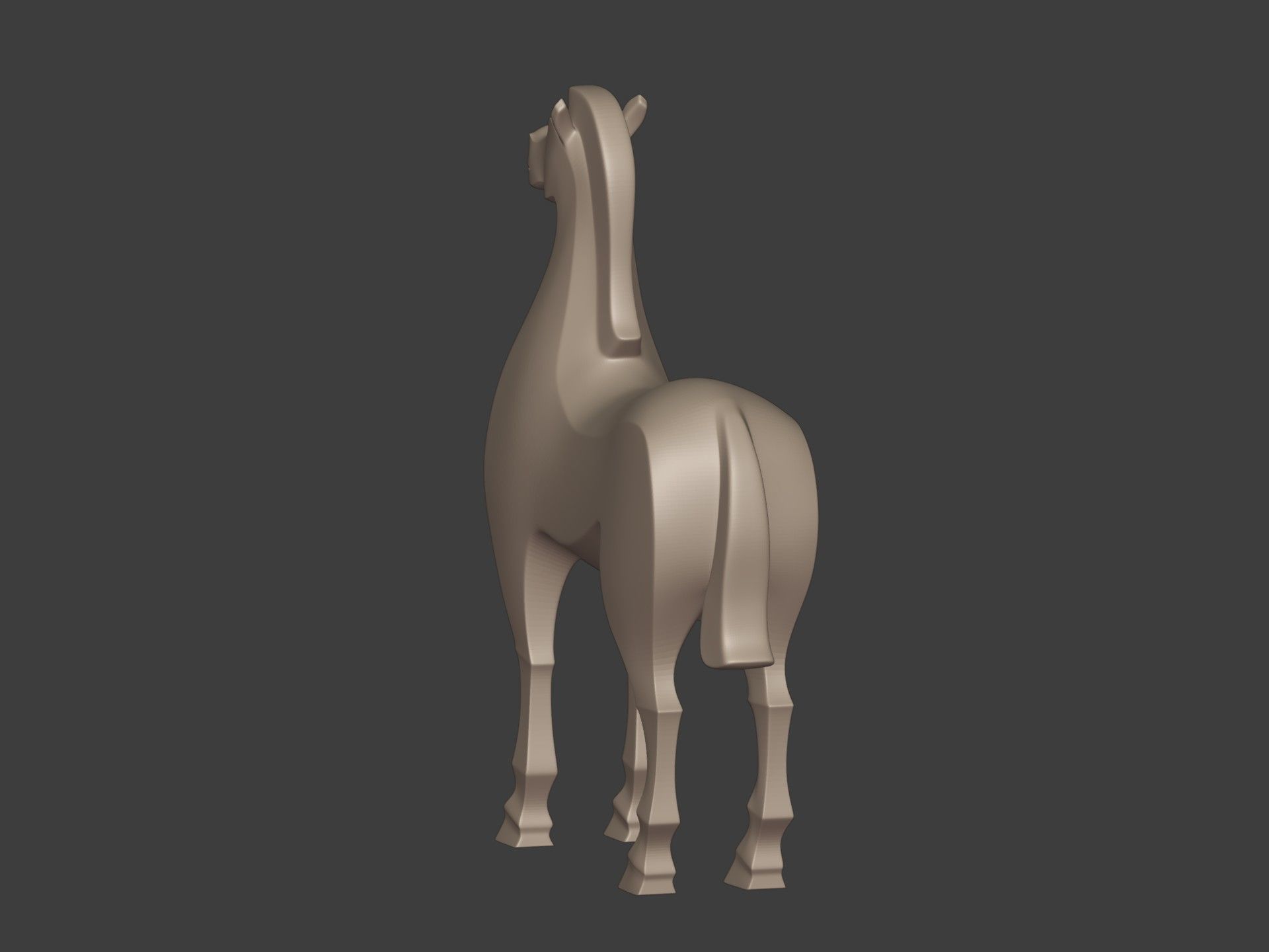 Abstract Horse Statue - Figurine -- Ready for 3D Printing 3D print model_10
