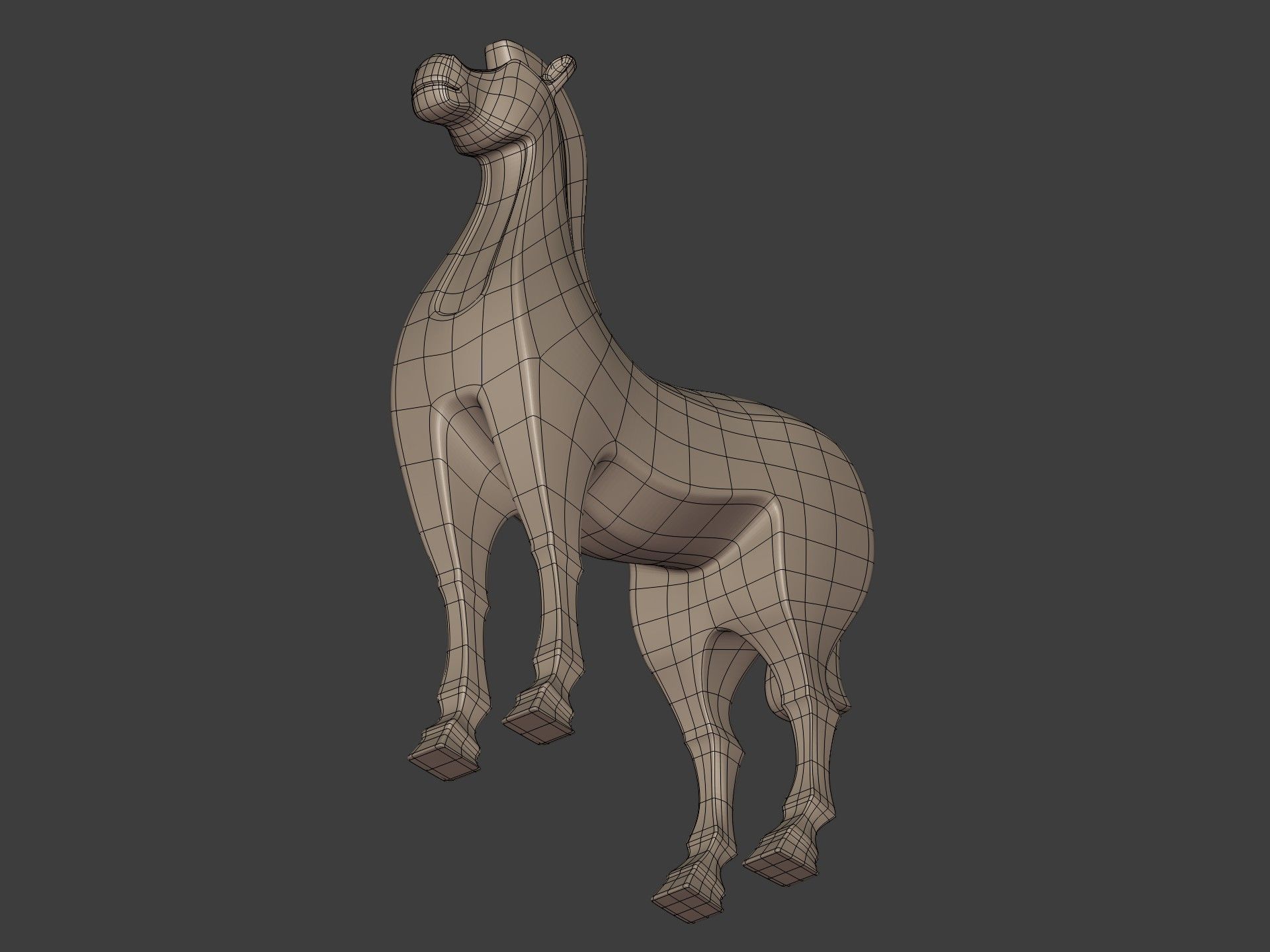 Abstract Horse Statue - Figurine -- Ready for 3D Printing 3D print model_15