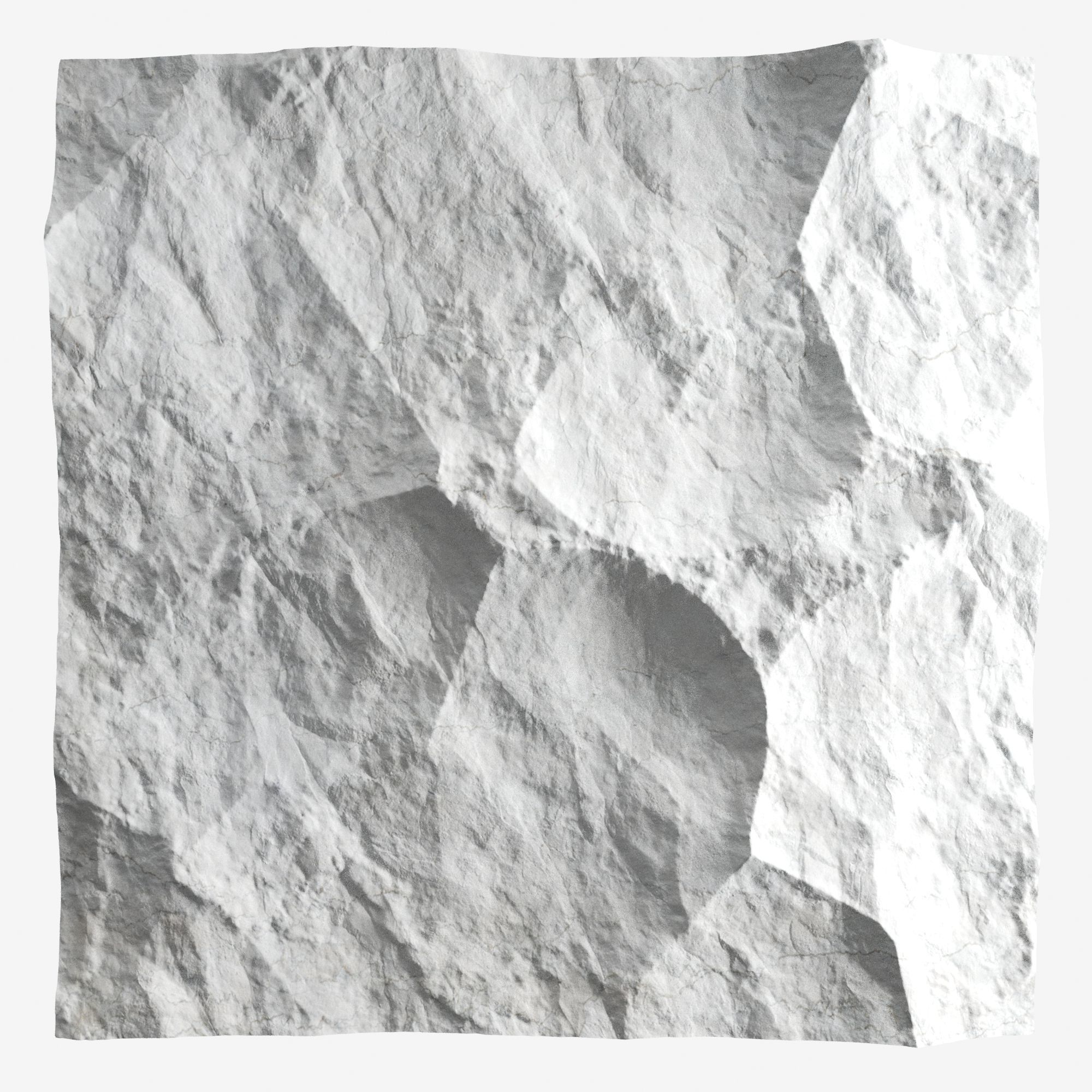 06-RockPanel piece of rock on wall 3D model_1