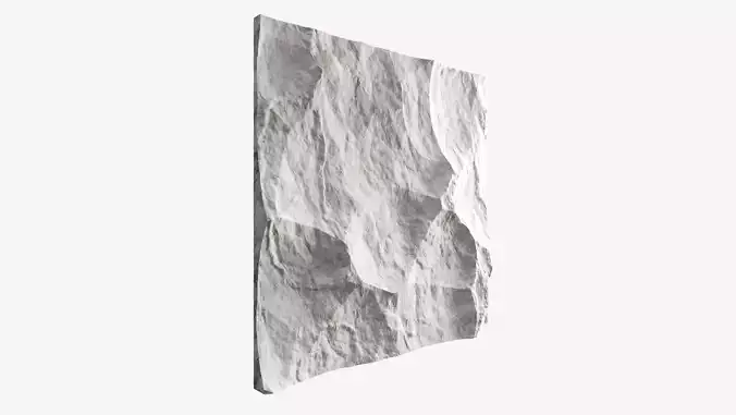 15-RockPanel piece of rock on wall