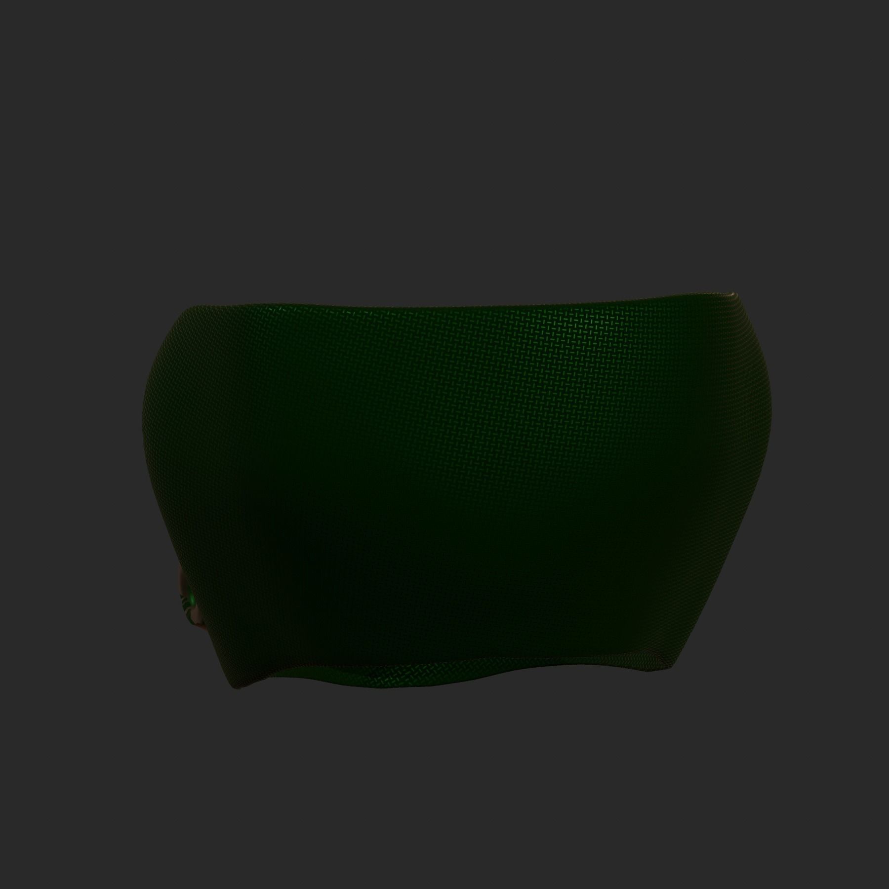 Gas mask helmet 3d model scifi Low-poly Low-poly 3D model_6