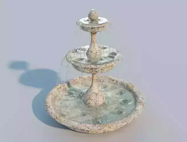 Old water fountain 3D model Old water fountain 3D model