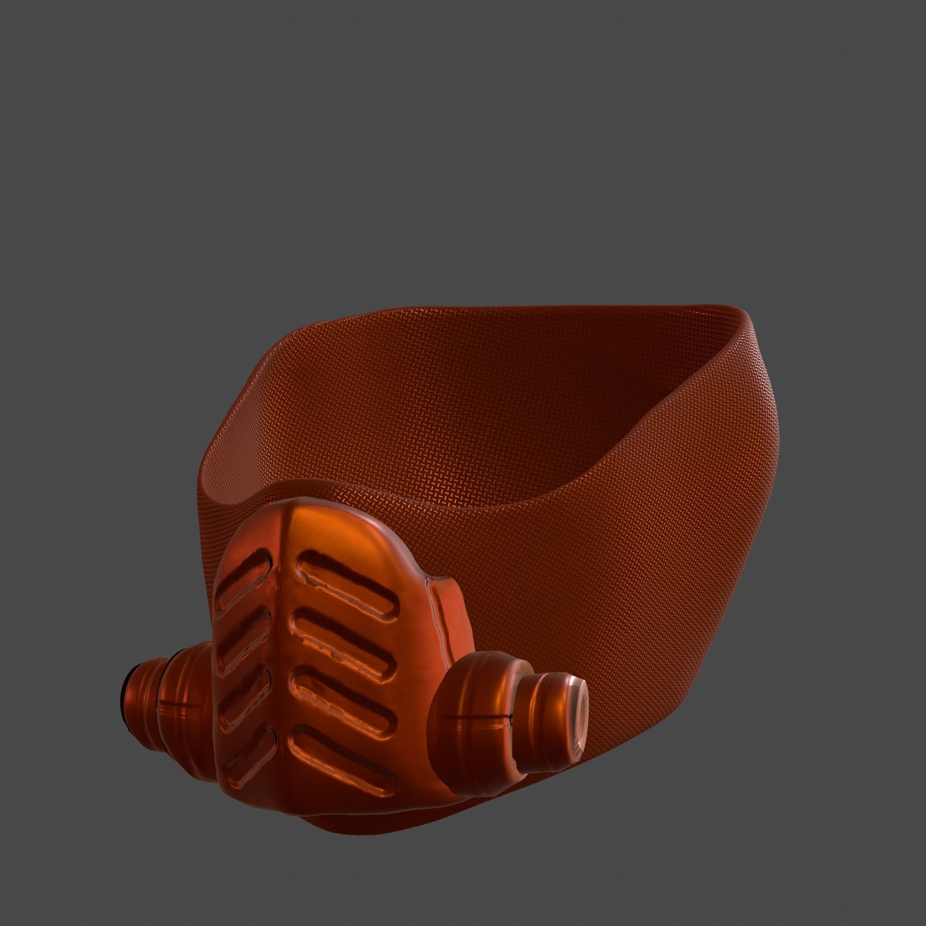 Gas mask helmet 3d model scifi Low-poly Low-poly 3D model_7