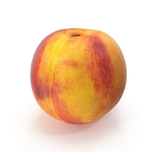 Peach 3D 3D model 6