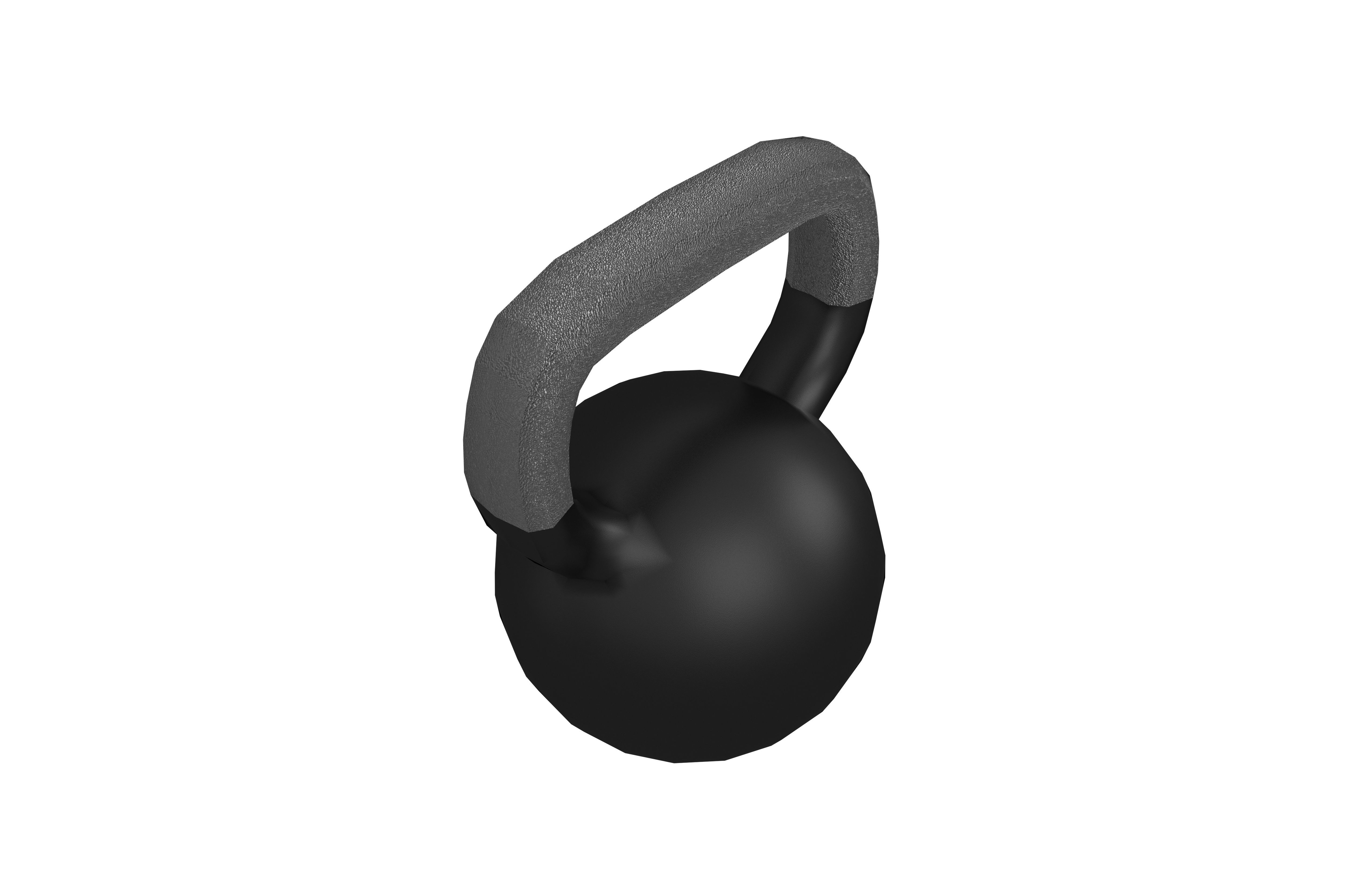 Gym Kettlebell v1 001 Low-poly 3D model_3