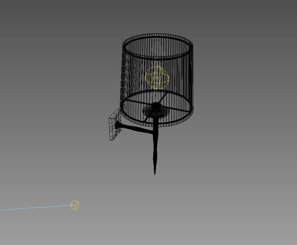 wall lamp 3D model_2