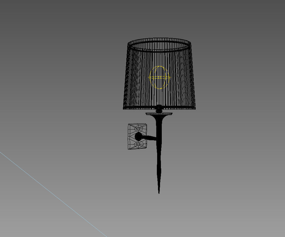 wall lamp 3D model_1