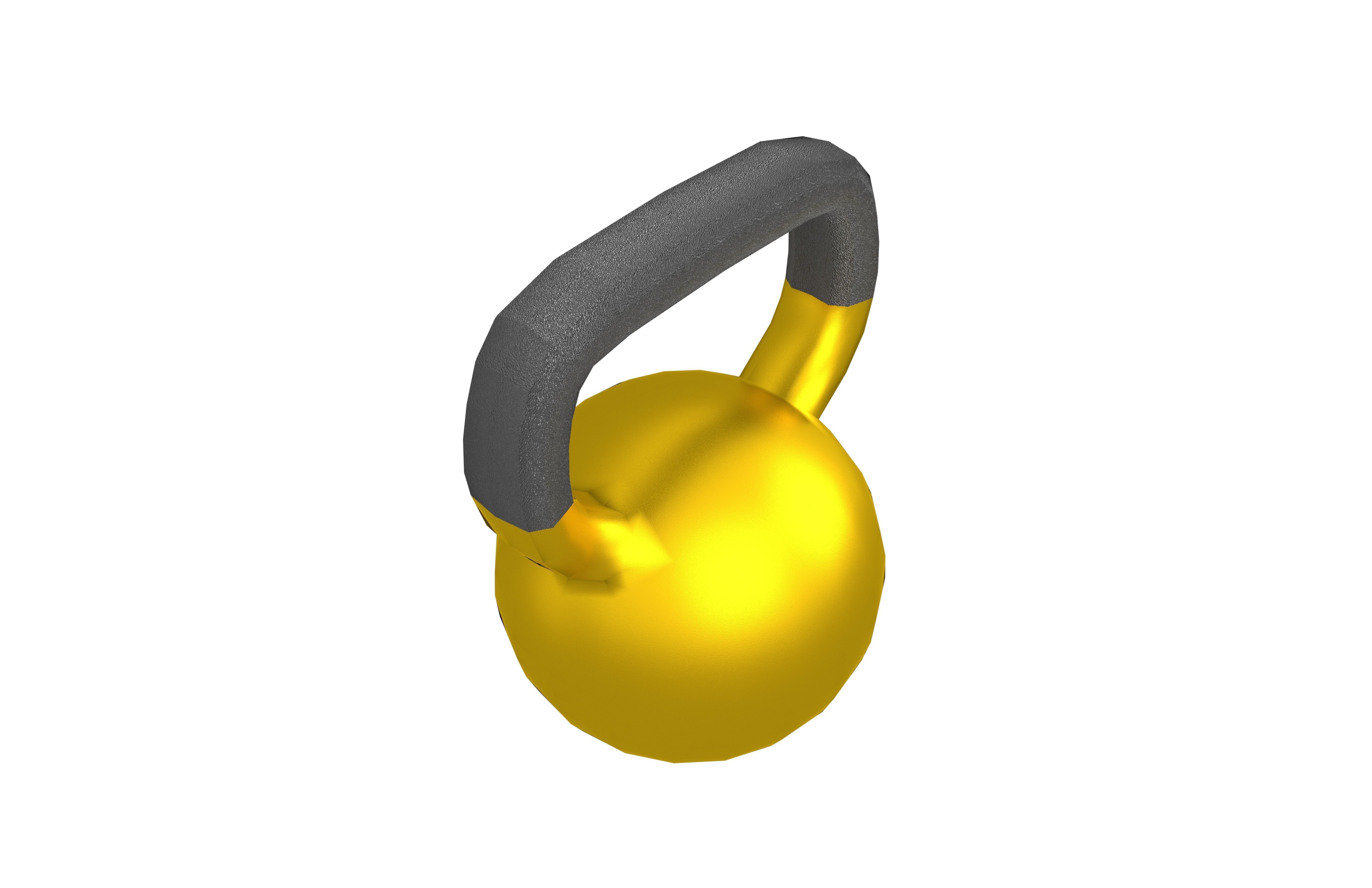 Gym Kettlebell v1 004 Low-poly 3D model_3