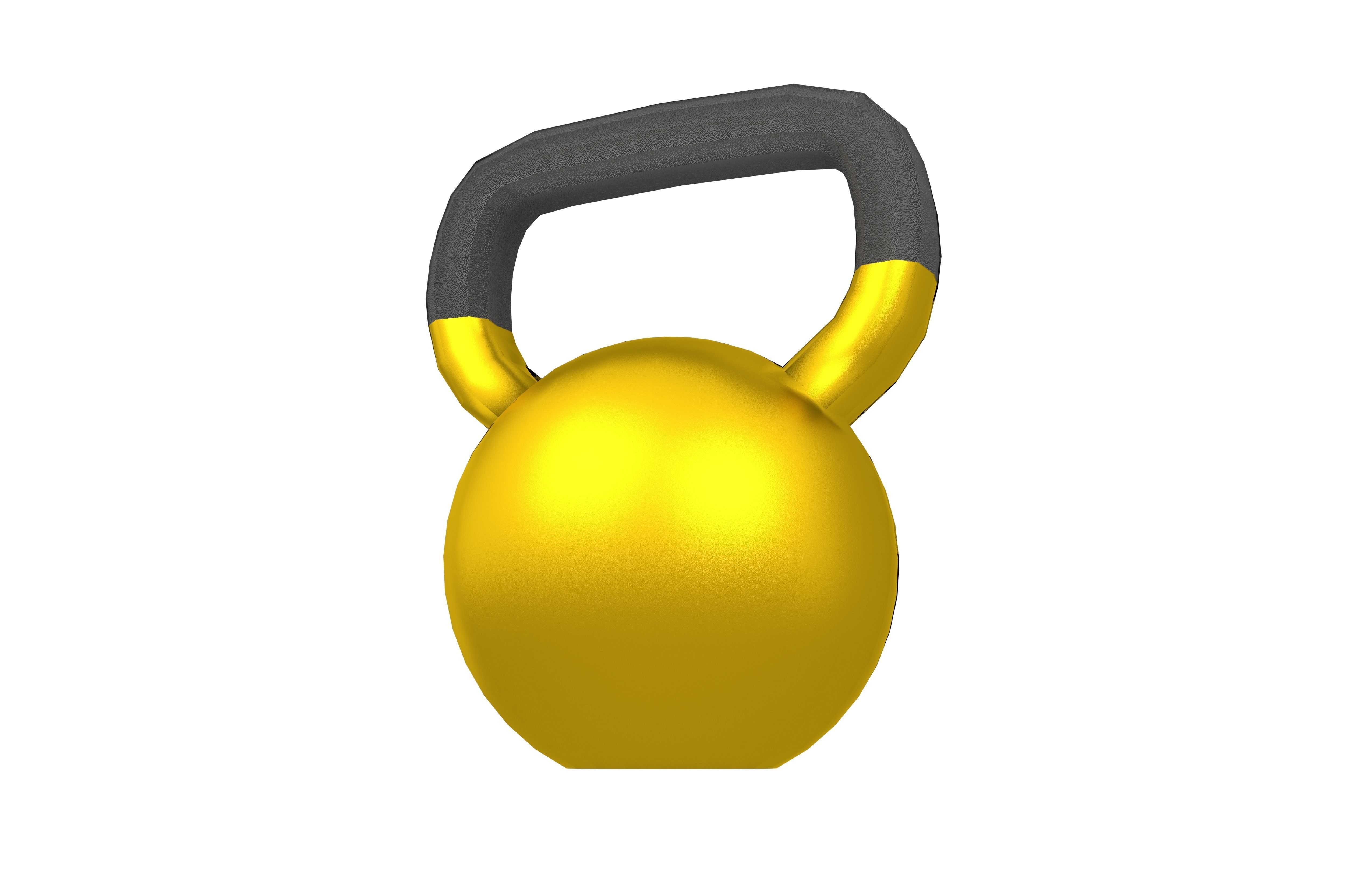 Gym Kettlebell v1 004 Low-poly 3D model_1