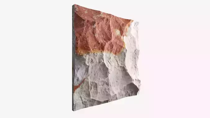 28-RockPanel rock with orange paint