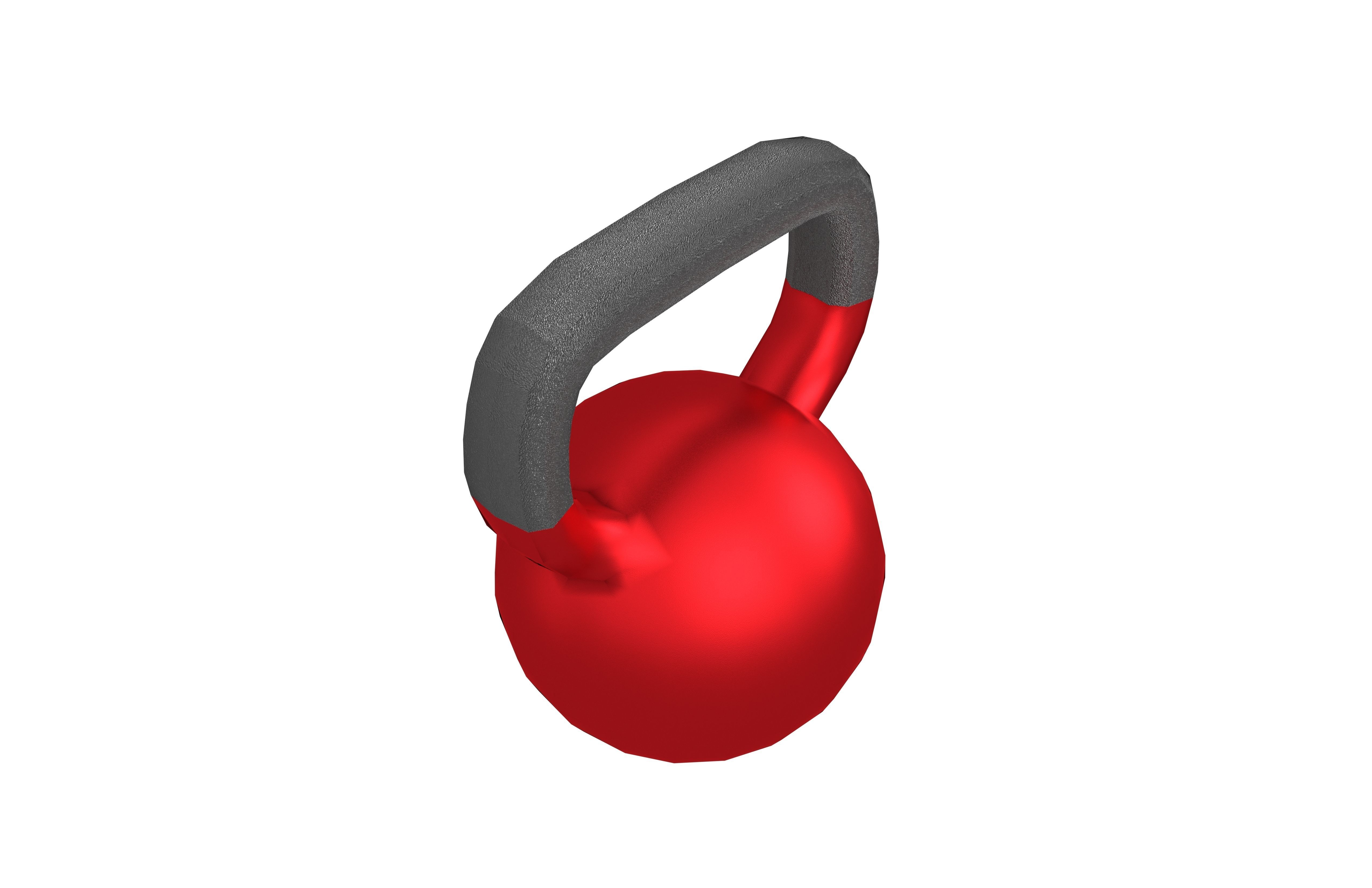 Gym Kettlebell v1 008 Low-poly 3D model_1