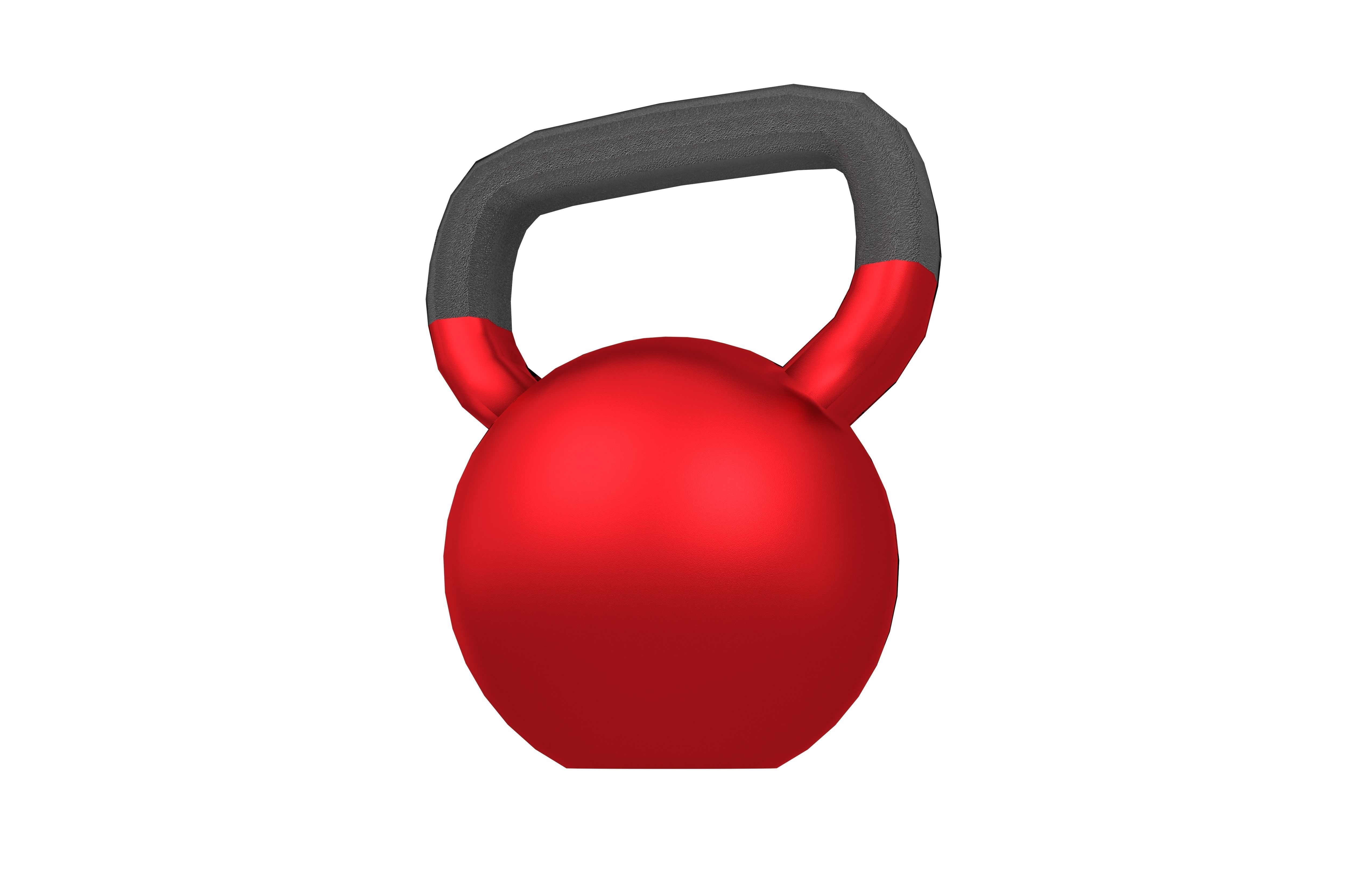 Gym Kettlebell v1 008 Low-poly 3D model_3