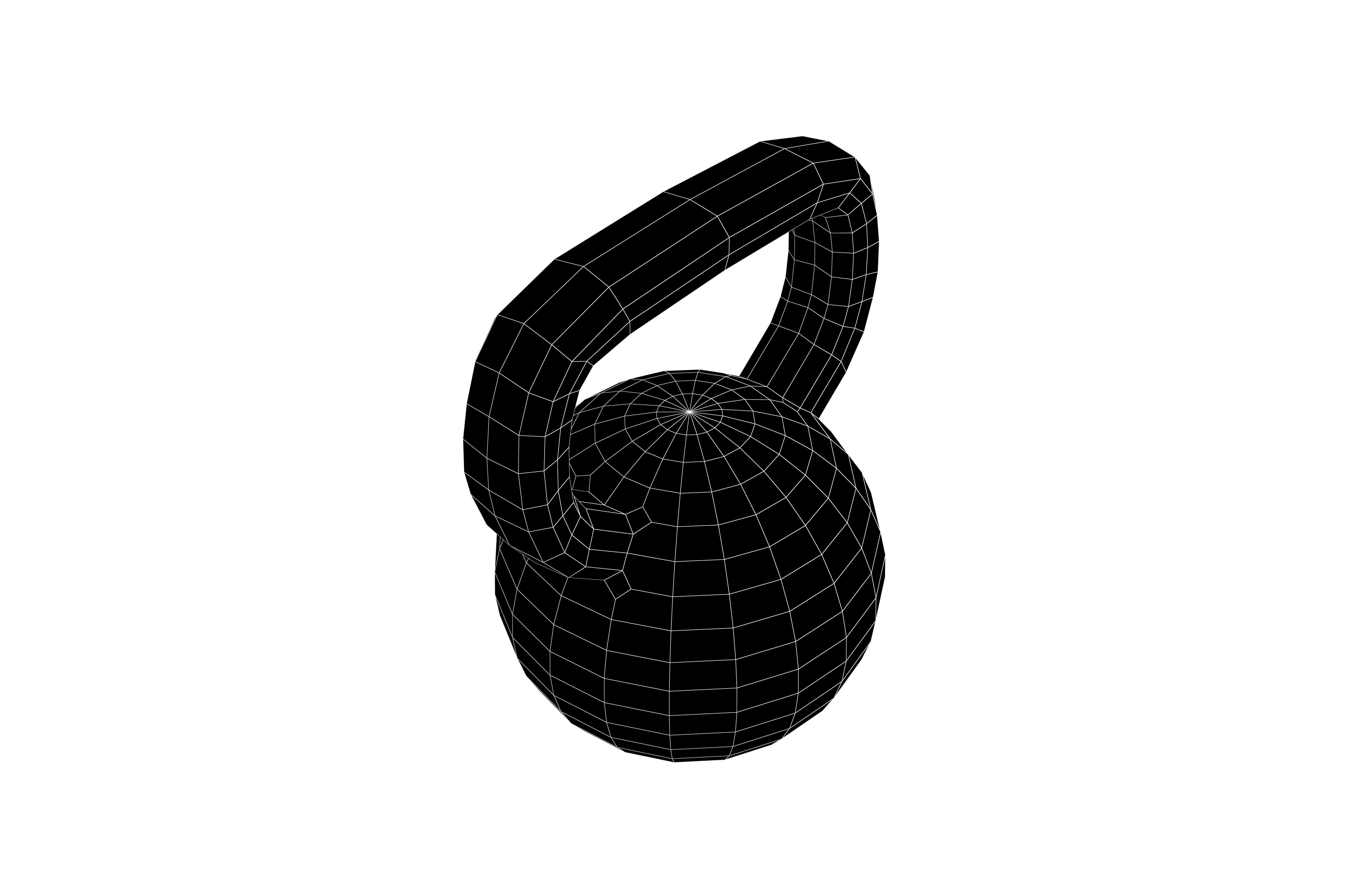 Gym Kettlebell v1 008 Low-poly 3D model_7