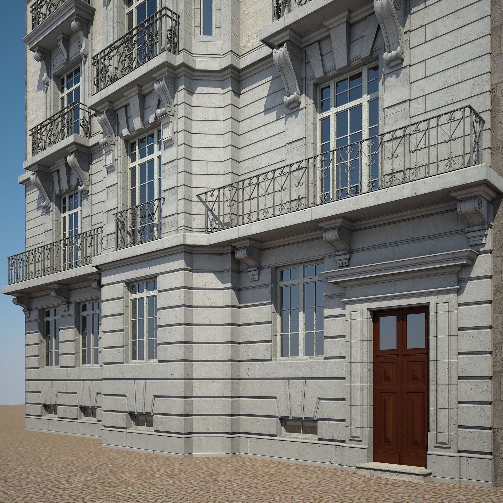City Building 02 3D model_5