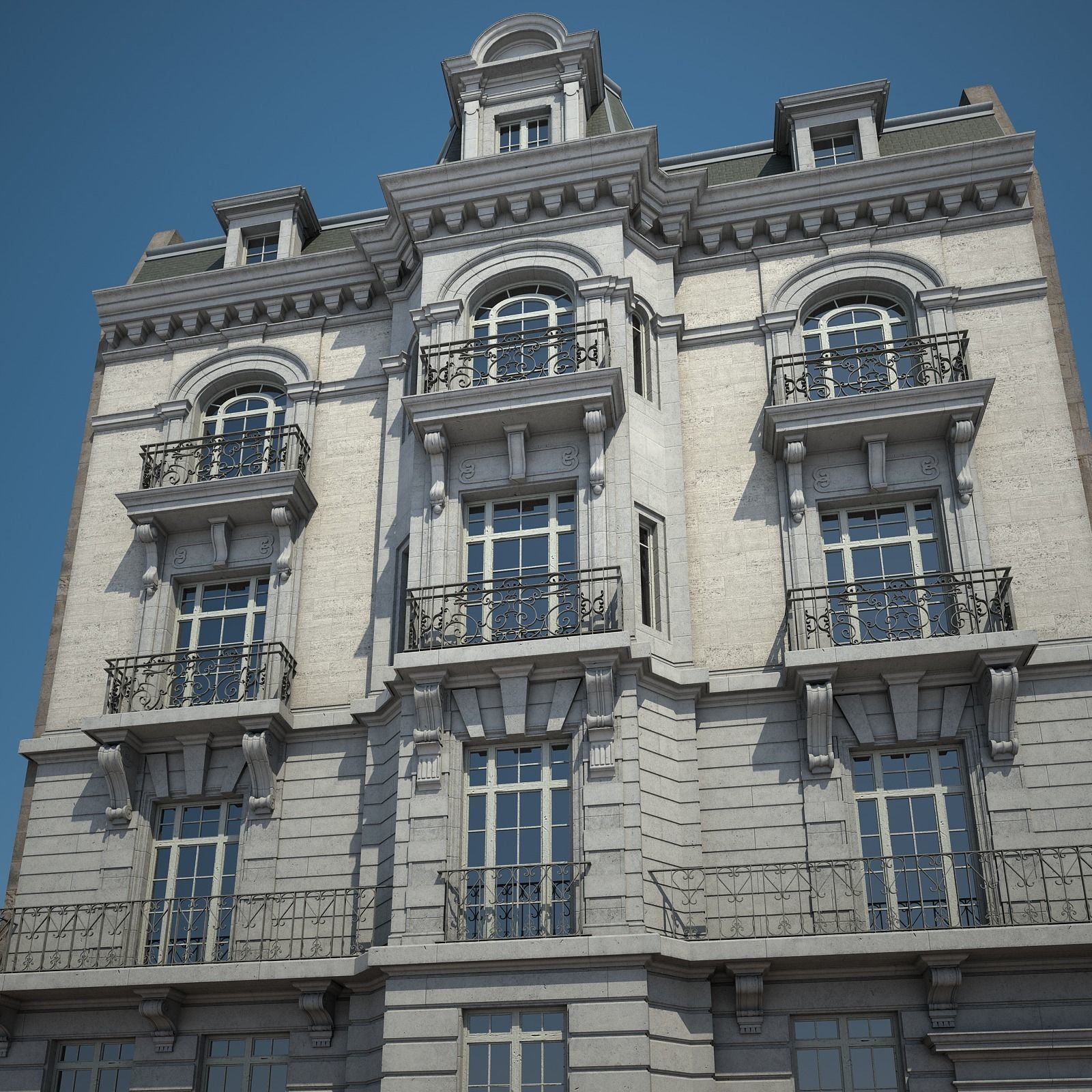 City Building 02 3D model_4