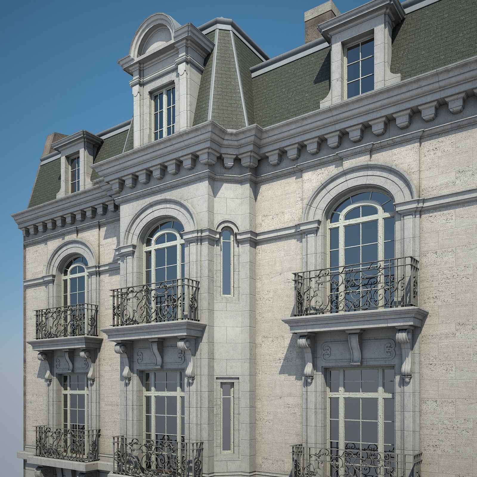 City Building 02 3D model_6