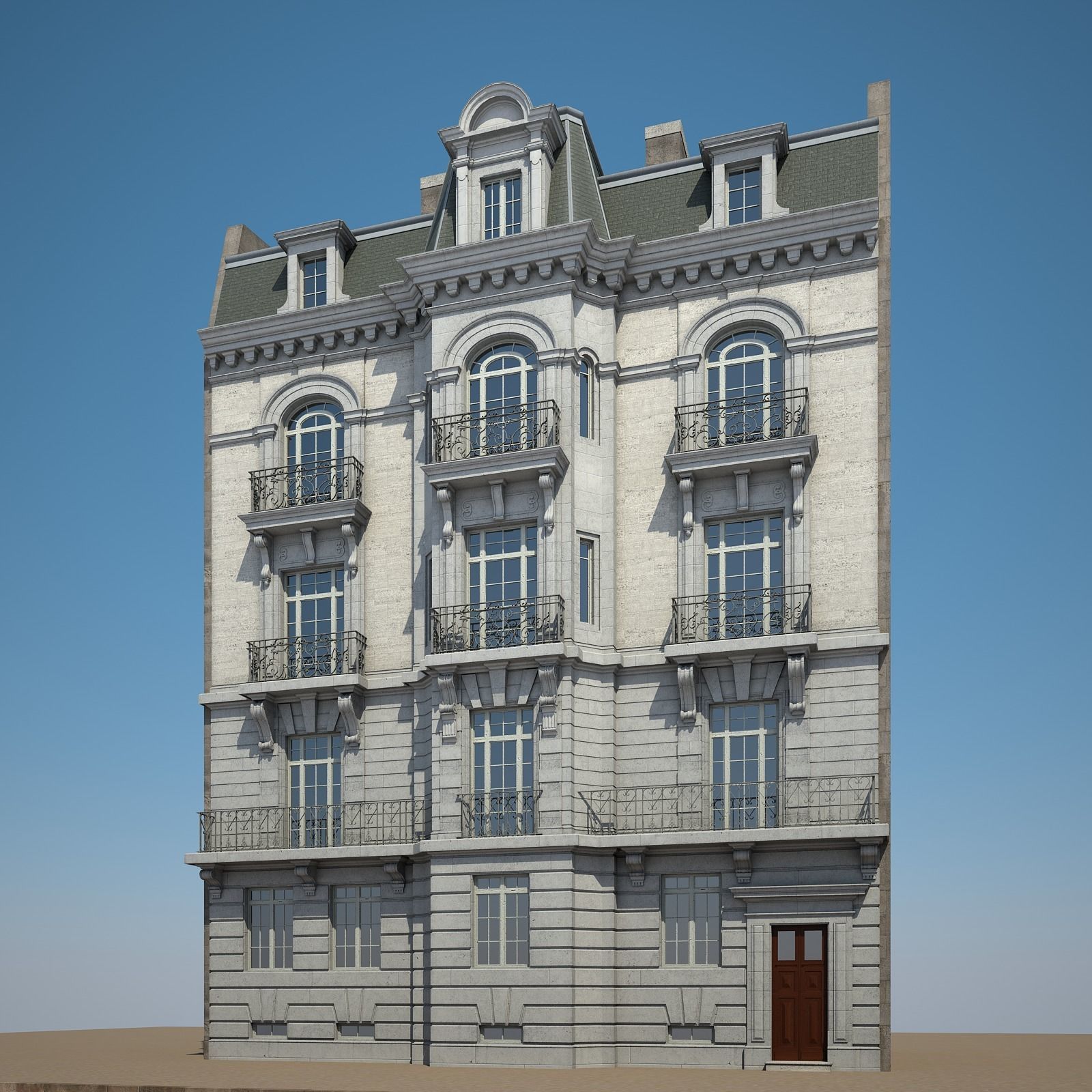 City Building 02 3D model_2