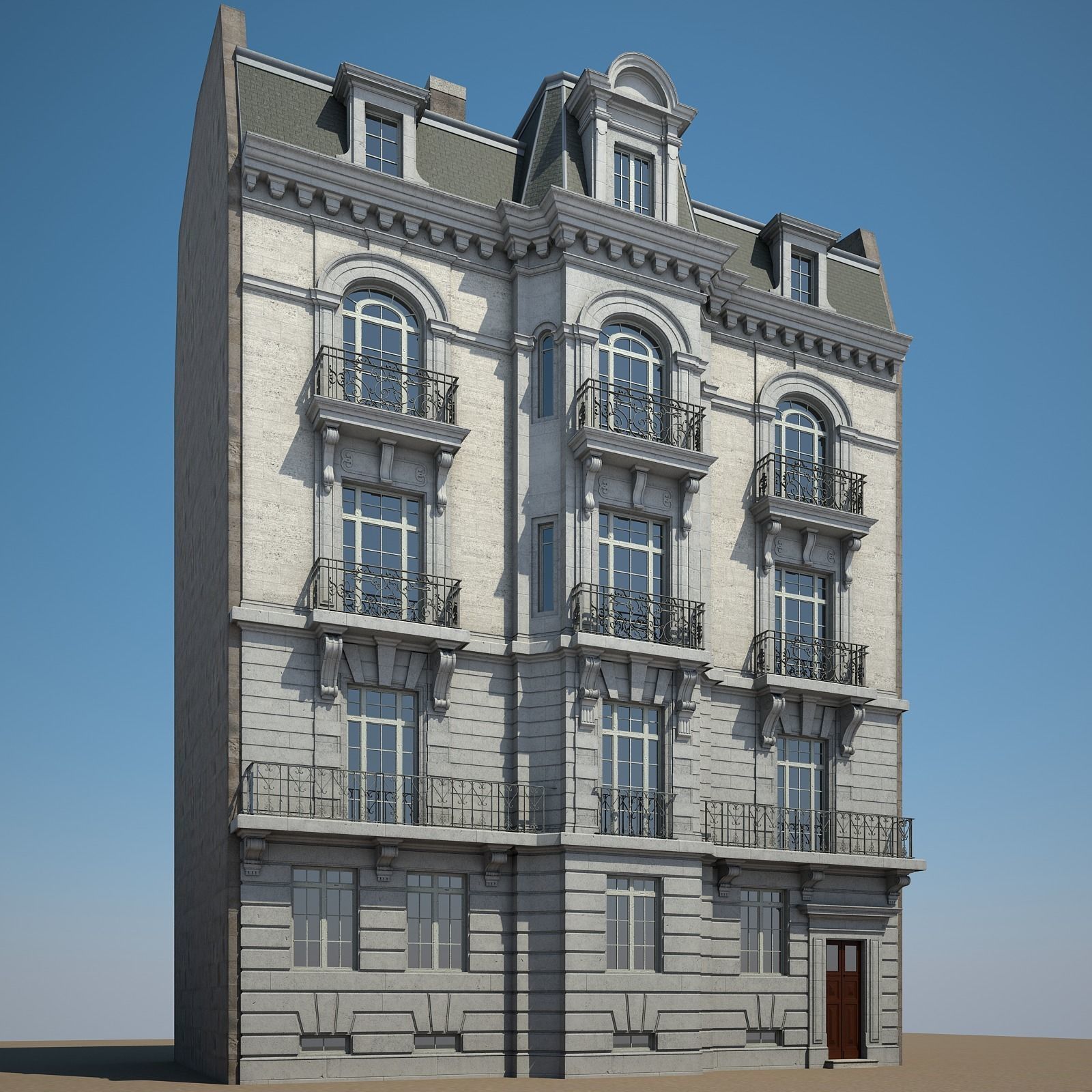 City Building 02 3D model_1