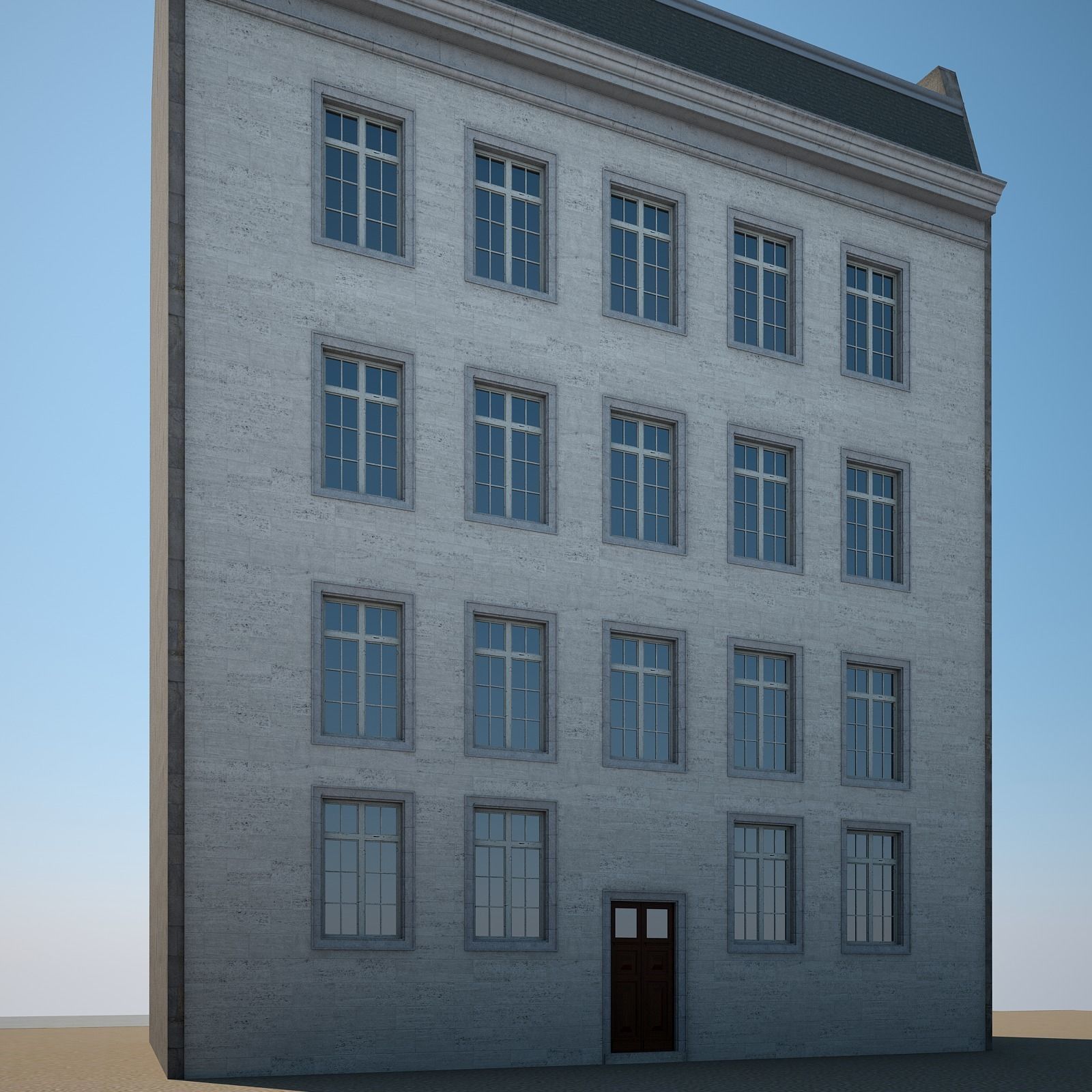 City Building 02 3D model_8