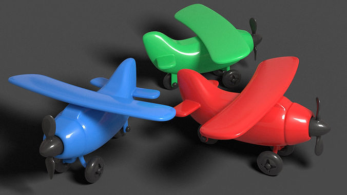 Toy airplane 3D print model