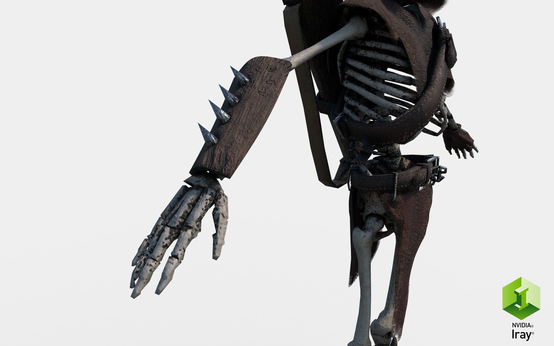 Skeleton Archer Low-poly 3D model_44