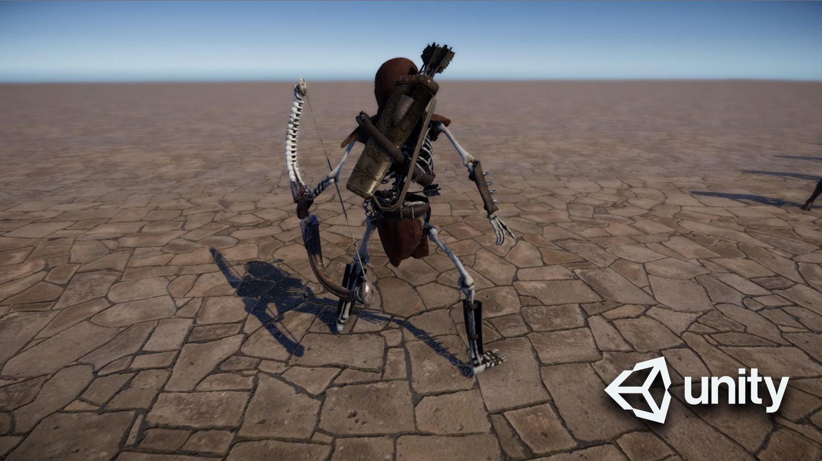 Skeleton Archer Low-poly 3D model_31