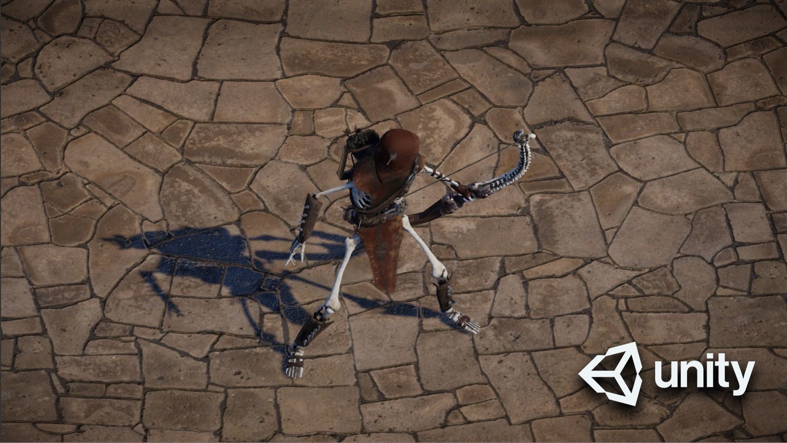 Skeleton Archer Low-poly 3D model_28
