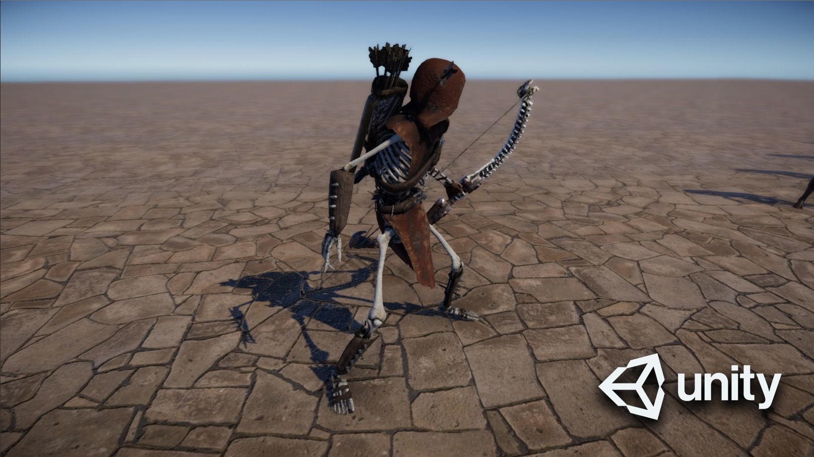 Skeleton Archer Low-poly 3D model_30