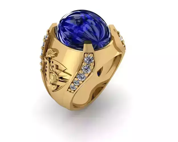 rings gold ring with sapphire stone